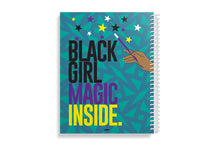 Load image into Gallery viewer, BLACK GIRL MAGIC INSIDE LEFT HANDED NOTEBOOK
