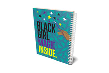 Load image into Gallery viewer, BLACK GIRL MAGIC INSIDE LEFT HANDED NOTEBOOK
