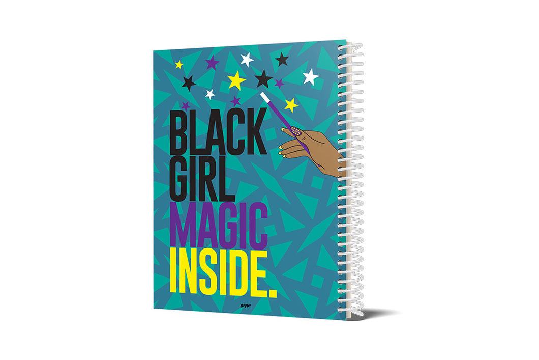 BLACK GIRL MAGIC INSIDE LEFT HANDED NOTEBOOK