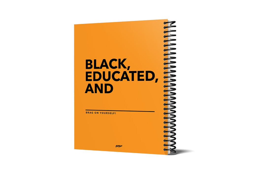 BLACK & EDUCATED LEFT HANDED NOTEBOOK
